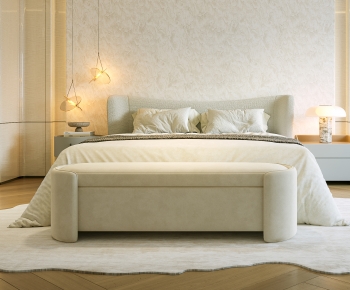 Modern Double Bed-ID:594139196