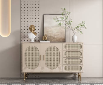 Modern Side Cabinet/Entrance Cabinet-ID:407473091