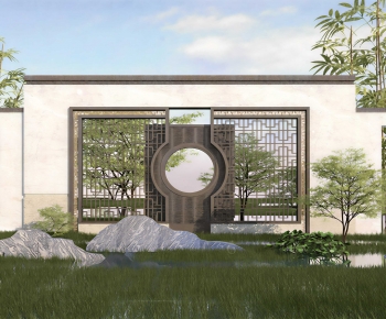 New Chinese Style Landscape Wall-ID:477454909