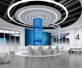 Modern Exhibition Hall-ID:741631037