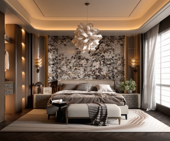 现代轻奢卧室-3287902
