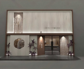 New Chinese Style Facade Element-ID:700689084