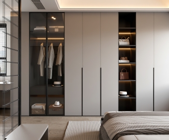 Modern Clothes Storage Area-ID:139863015