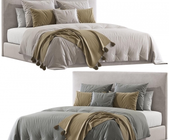 Modern Double Bed-ID:265610288