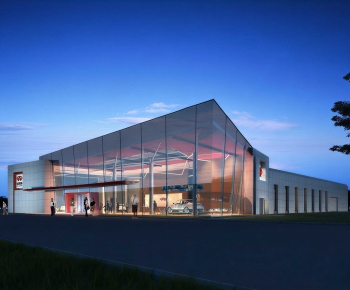Modern Appearance Of Commercial Building-ID:538700102