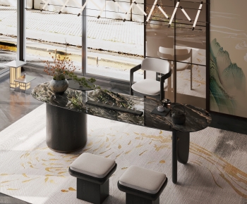 New Chinese Style Tea Tables And Chairs-ID:304461962