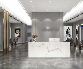 Modern Office Reception Desk-ID:394871006