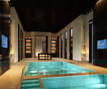 Modern Swimming Pool-ID:698010938