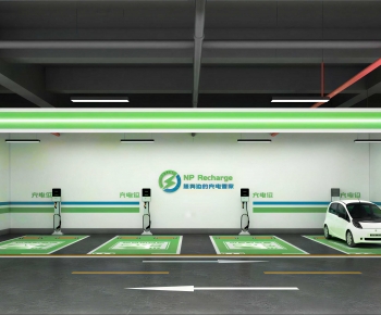 Modern Underground Parking Lot-ID:239978082