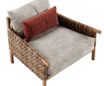 Wabi-sabi Style Single Sofa-ID:567148927