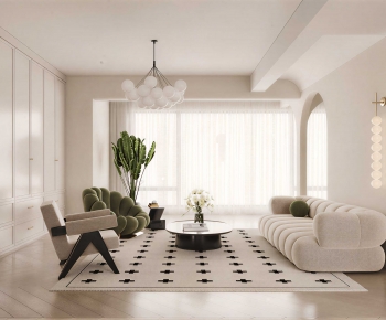 Modern A Living Room-ID:757678996