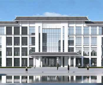 New Chinese Style Appearance Of Commercial Building-ID:600340456