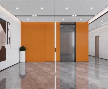 Modern Corridor/elevator Hall-ID:117740628