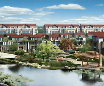 New Chinese Style Park Landscape-ID:151599886