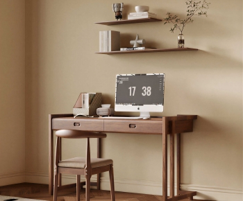 Modern Computer Desk And Chair-ID:644803053