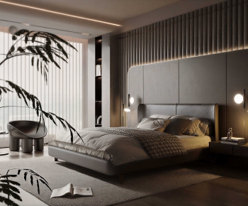 Modern Double Bed-ID:338166951