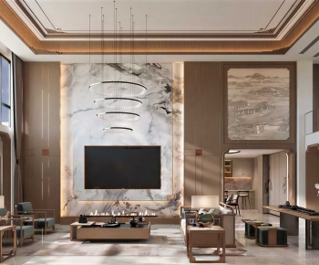 Modern A Living Room-ID:372798924