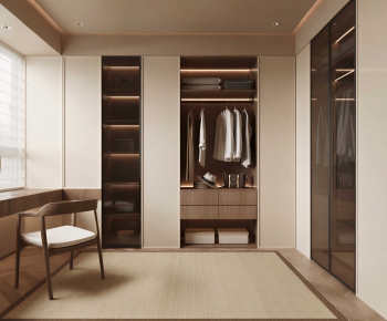 Modern Clothes Storage Area-ID:151253942