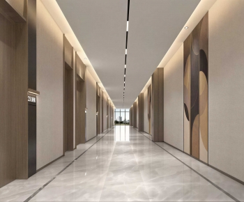 Modern Corridor/elevator Hall-ID:151957046