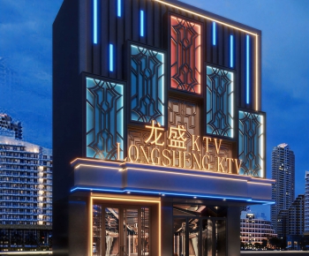 Modern Facade Element-ID:721506124