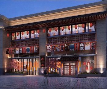New Chinese Style Facade Element-ID:792969943