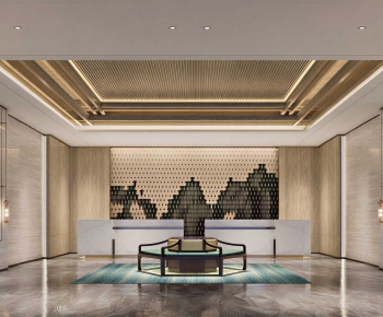 Modern Office Reception Desk-ID:934915074