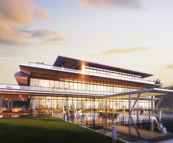 Modern Appearance Of Commercial Building-ID:714705942