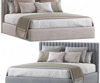Modern Double Bed-ID:999639999