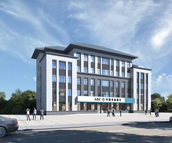Modern Appearance Of Commercial Building-ID:965790996