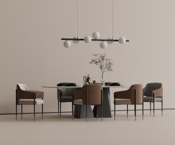 Modern Dining Table And Chairs-ID:637726071