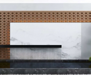 New Chinese Style TV Wall-ID:151779897