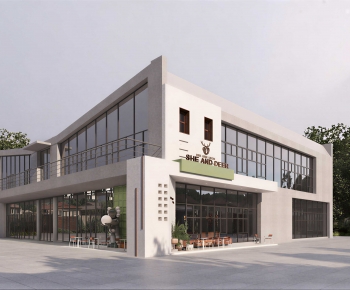Modern Appearance Of Commercial Building-ID:103216893