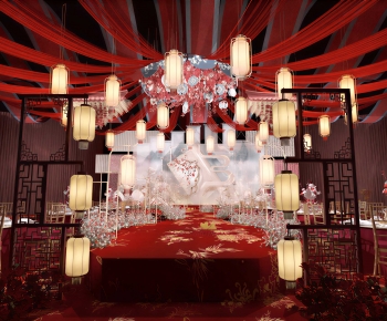 New Chinese Style Banquet Hall-ID:583678966