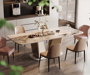 Modern Dining Table And Chairs-ID:454351907