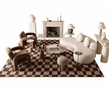 Modern Three-seat Sofa-ID:837510111