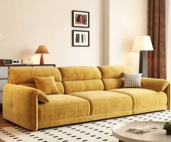 French Style Three-seat Sofa-ID:902379043