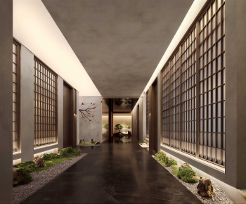 New Chinese Style Corridor-ID:986450911