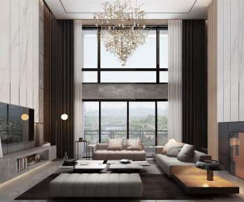 Modern A Living Room-ID:780699389