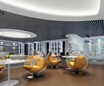 Modern Exhibition Hall-ID:621399945