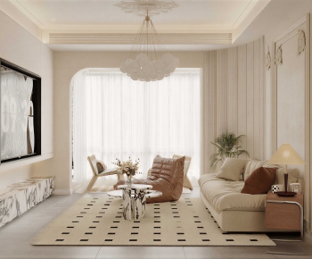 French Style A Living Room-ID:762386081