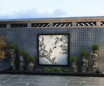 New Chinese Style Landscape Wall-ID:304893973