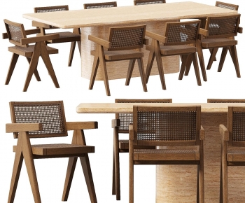 Modern Dining Table And Chairs-ID:489947081