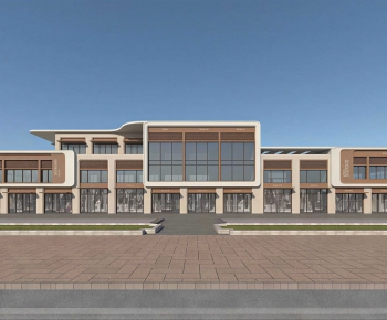 Modern Building Appearance-ID:345609276