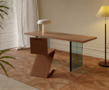 Modern Computer Desk And Chair-ID:322971111