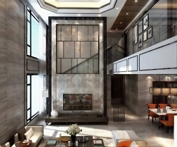 Modern A Living Room-ID:862795117