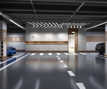 Modern Underground Parking Lot-ID:484730966