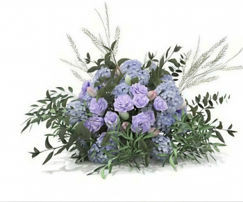 Modern Flowers And Grass-ID:100998994