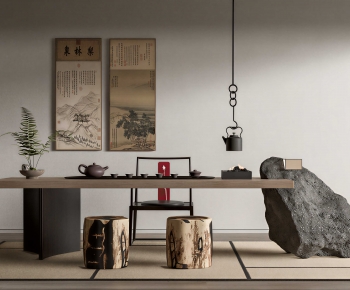 New Chinese Style Tea Tables And Chairs-ID:904469014