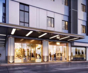Modern Facade Element-ID:837261922