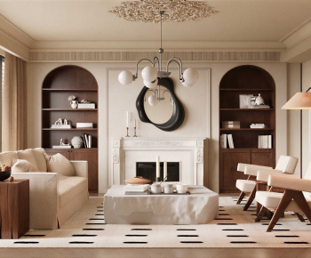 French Style A Living Room-ID:888641127
